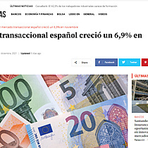 El mercado transaccional espaol creci un 6,9% en noviembre